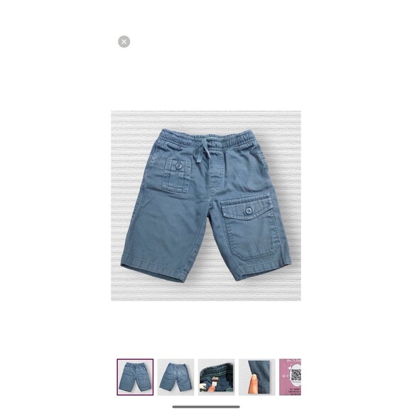 Tea Collection Boys Shorts 3T Lot of 2 Play Condition Cargo & Pull-On Blue - Picture 2 of 9